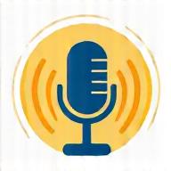Microphone icon with sound waves emanating, representing voice assistant technology